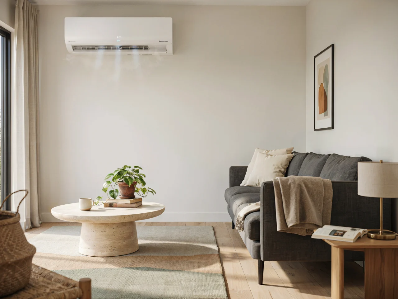 Air conditioning installation in a Nelson home